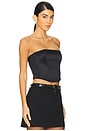 view 2 of 4 Silk Corset Top in Black