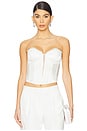 view 2 of 6 x Galia Lahav Beaded Iris Lace Bustier in Ivory