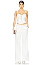 view 5 of 6 x Galia Lahav Beaded Iris Lace Bustier in Ivory