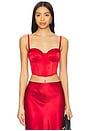 view 1 of 5 Cropped Hamptons Bustier in Rouge
