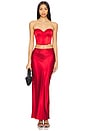 view 5 of 5 Cropped Hamptons Bustier in Rouge