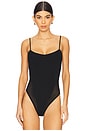 view 2 of 5 Knit Underbust Cami Bodysuit in Black