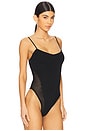 view 3 of 5 Knit Underbust Cami Bodysuit in Black