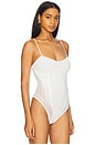 view 3 of 5 Knit Underbust Cami Bodysuit in Ivory