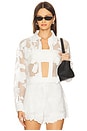 view 1 of 5 Collette Cropped Shirt in Ivory