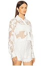 view 3 of 5 Collette Cropped Shirt in Ivory