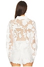 view 4 of 5 Collette Cropped Shirt in Ivory