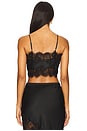 view 3 of 4 Silk And Lace Bandeau Top in Black
