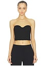 view 2 of 5 Terry Cropped Hamptons Top in Black