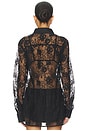 view 3 of 4 Juliet Lace Button Down in Black