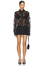 view 4 of 4 Juliet Lace Button Down in Black
