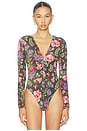 view 2 of 6 BODY DÉCOLLETÉ PLONGEANT WILDFLOWER in Wildflower Print