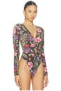 view 3 of 6 BODY DÉCOLLETÉ PLONGEANT WILDFLOWER in Wildflower Print
