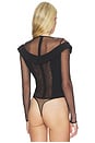 view 4 of 5 Off The Shoulder Blazer Bodysuit in Black