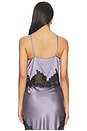 view 3 of 4 Juliet Lace Silk Cami Top in Lavender Smoke