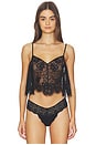 view 1 of 4 Juliet Lace Flutter Cami Top in Black