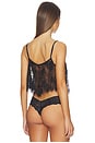 view 3 of 4 Juliet Lace Flutter Cami Top in Black