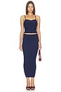 view 4 of 4 Rib Darted Cami Top in Midnight Navy