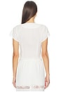 view 3 of 4 Georgette Flounce Top in Ivory