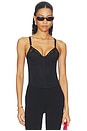 view 1 of 4 Topstitch Bebe Bra Bustier Top in Black