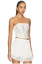 view 2 of 5 Elar Emrboidery Corset Top in Ivory