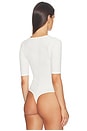 view 4 of 5 BODY ORGANIC COTTON DEEP PLUNGE in Ivory