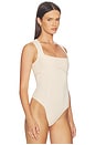 view 3 of 5 BODY ORGANIC COTTON SCOOP NECK in Tahini