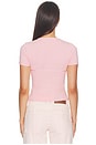 view 3 of 4 Organic Cotton T-shirt in Pink Lady
