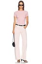 view 4 of 4 Organic Cotton T-shirt in Pink Lady
