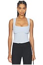 view 1 of 5 Organic Cotton Scoop Neck Bodysuit in Ice Queen