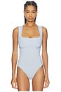 view 2 of 5 Organic Cotton Scoop Neck Bodysuit in Ice Queen