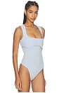 view 3 of 5 Organic Cotton Scoop Neck Bodysuit in Ice Queen