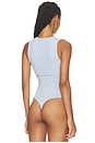 view 4 of 5 Organic Cotton Scoop Neck Bodysuit in Ice Queen