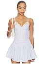view 1 of 5 East Hampton Poplin Corset in East Hampton Stripe