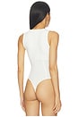 view 4 of 5 Organic Cotton Scoop Neck Bodysuit in Ivory