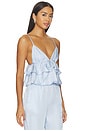 view 2 of 4 Luxe Twill Flare Cami in Ice Queen