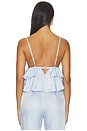 view 3 of 4 Luxe Twill Flare Cami in Ice Queen