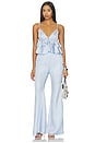 view 4 of 4 Luxe Twill Flare Cami in Ice Queen