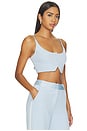 view 2 of 4 Tuxedo Crop Vest in Raindrop