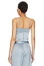 view 4 of 5 Eco Luxe Hamptons Bustier in Steel Blue