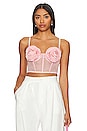 view 1 of 5 Rose Cup Bustier in Pink Lady