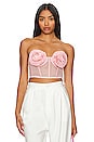 view 2 of 5 Rose Cup Bustier in Pink Lady