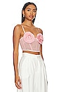 view 3 of 5 Rose Cup Bustier in Pink Lady