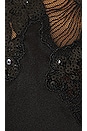 view 5 of 5 Sequin Violet Embroidery Applique Cami in Black