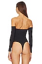 view 4 of 5 Jersey Ruched Bodysuit in Black