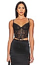 view 1 of 4 Lace Up Bustier in Black