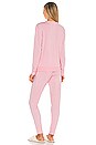 view 3 of 3 Blaire Long Lounge PJ Set in Carnation