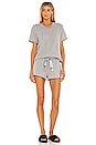 view 1 of 3 Blaire Short Lounge Set in Heather Grey