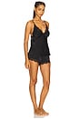 view 2 of 4 Madelyn Sueded Charm Cami Set in Black
