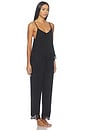 view 2 of 4 Sarafina Solid Bamboo Knit Cami Pant Set in Black